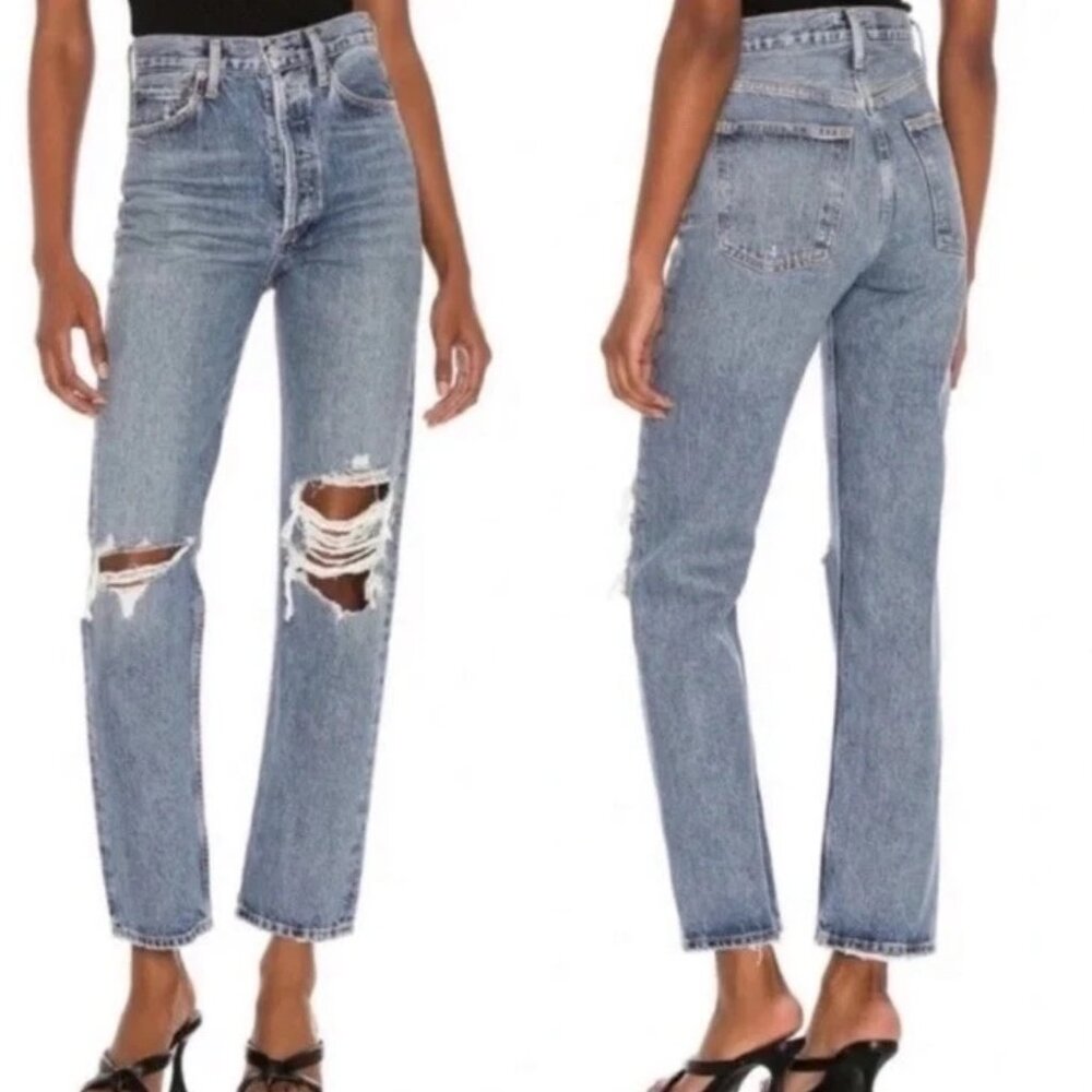 Agolde 90’s High Rise Button Fly Loose Fit Jeans Size 31